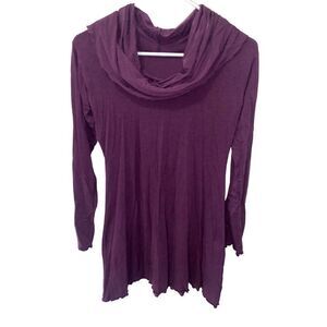 Plum Cowl Neck Super Soft Tunic